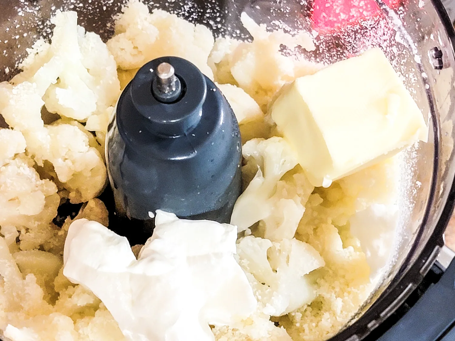 Cauliflower in food processor 