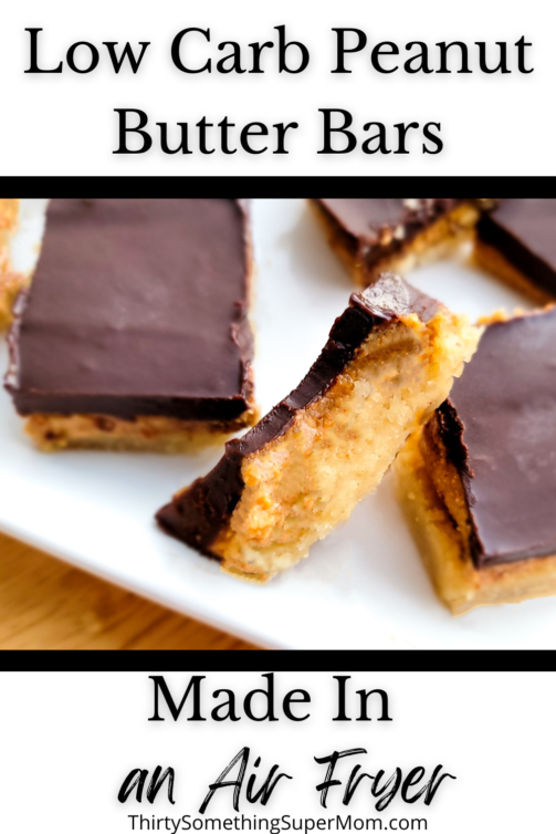 low carb peanut butter bars made in air fryer