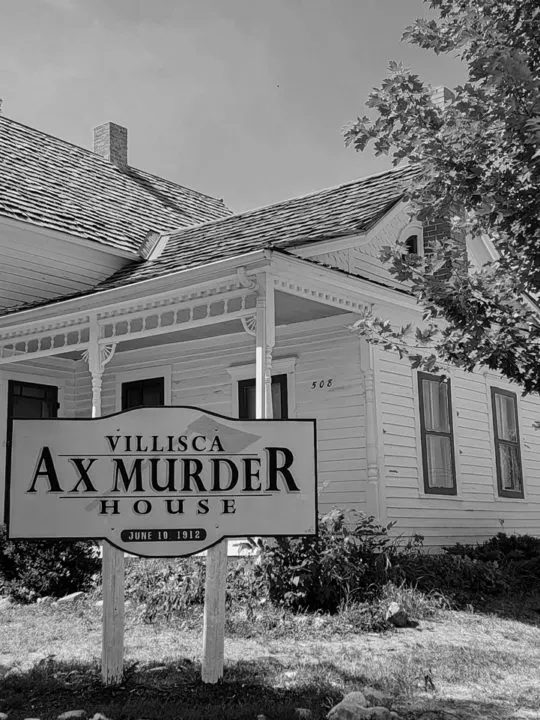 Villisca Ax Murder House Black and White