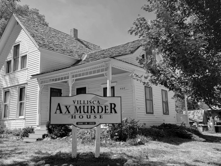 Villisca Ax Murder House Black and White