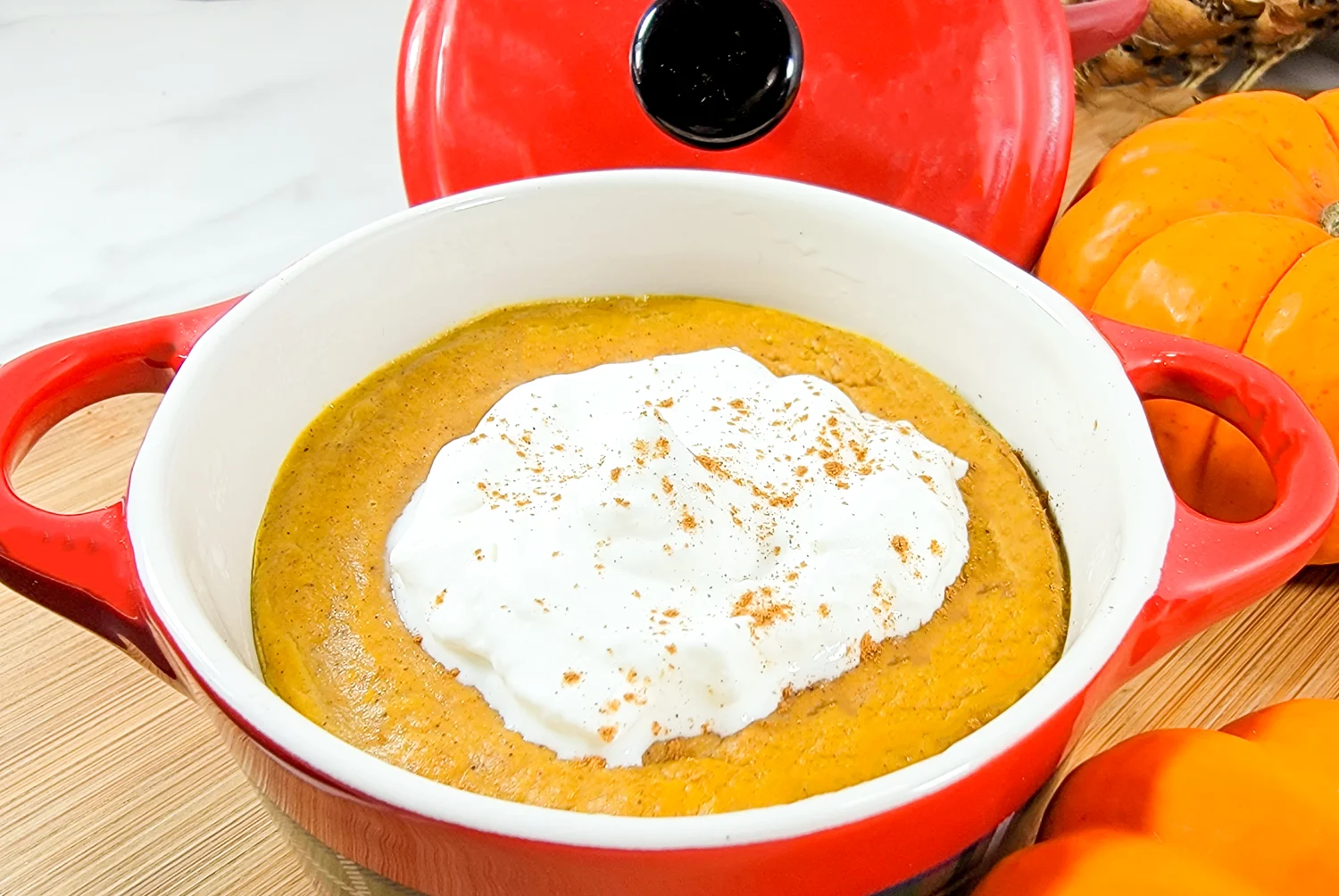 Low Carb Crustless Pumpkin Pie 