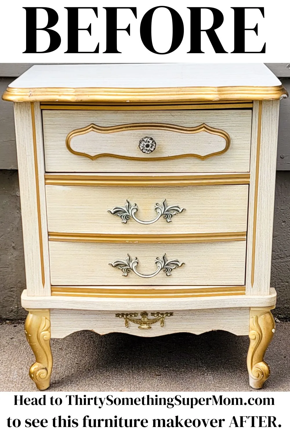DIY nightstand makeover