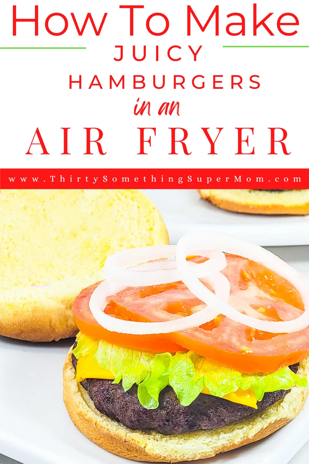 Air Fryer Hamburgers (Tender & Juicy) - Spend With Pennies