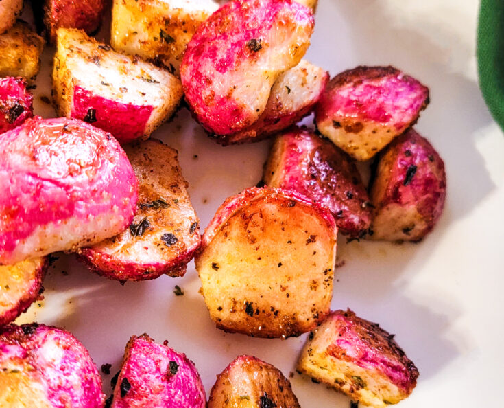 Low Carb Baked Radishes