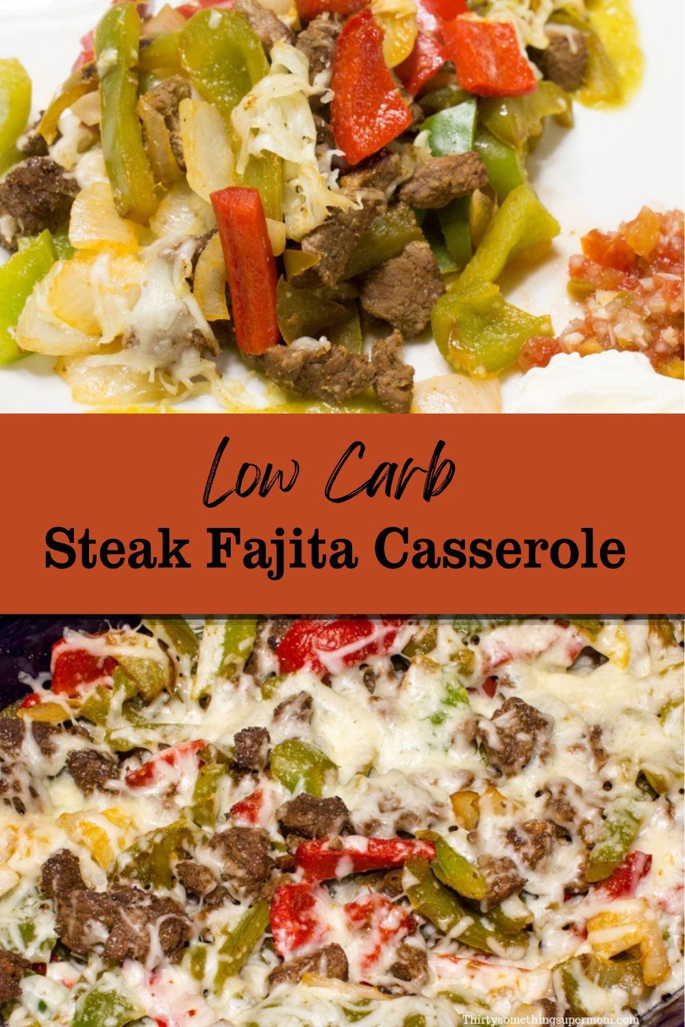 low carb steak fajita casserole