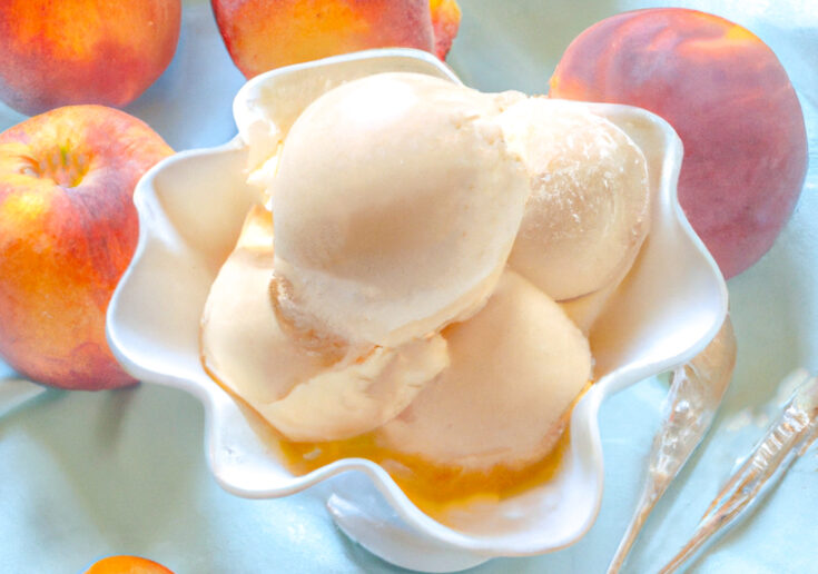 Peach Dairy Free Coconut Milk Ice Cream Recipe
