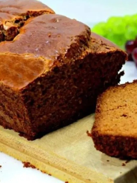 cashew bread on cutting board with gluten free ingredients