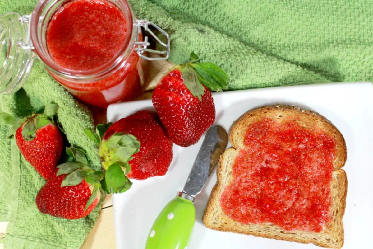 strawberry jam without pectin or sugar