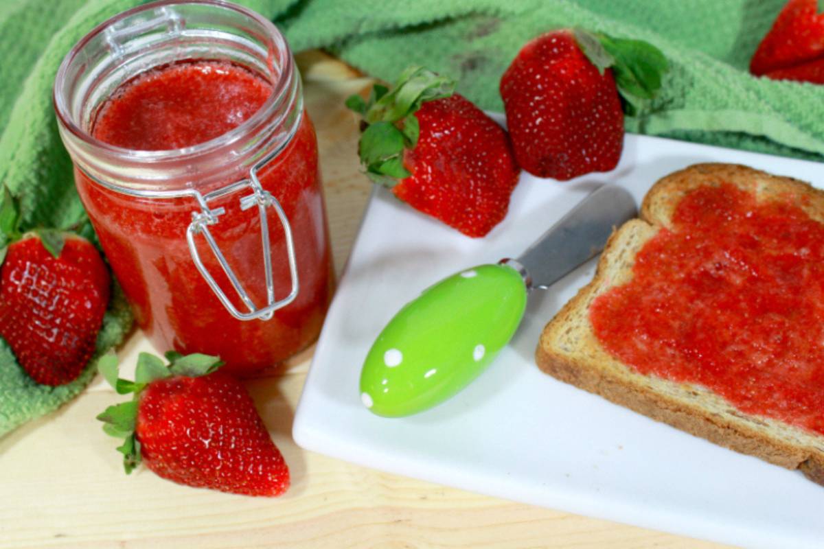 homemade Strawberry Jam Without Pectin or Sugar