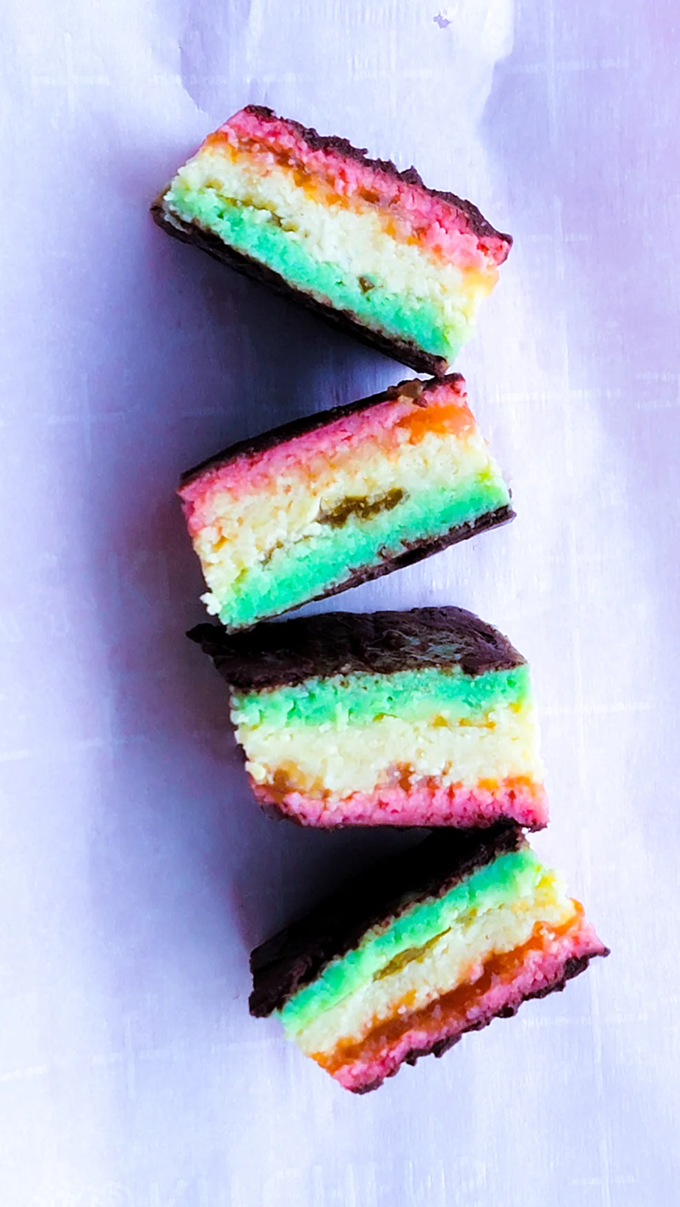 Keto Rainbow Cookies