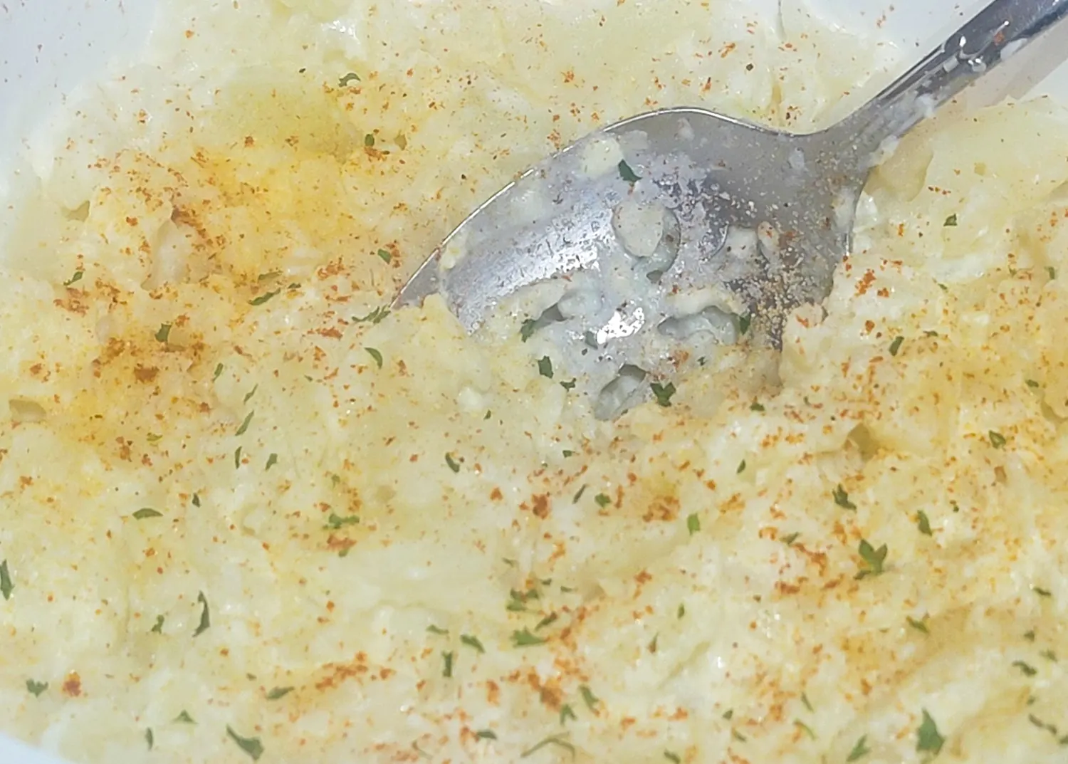 draining moisture from cauliflower
