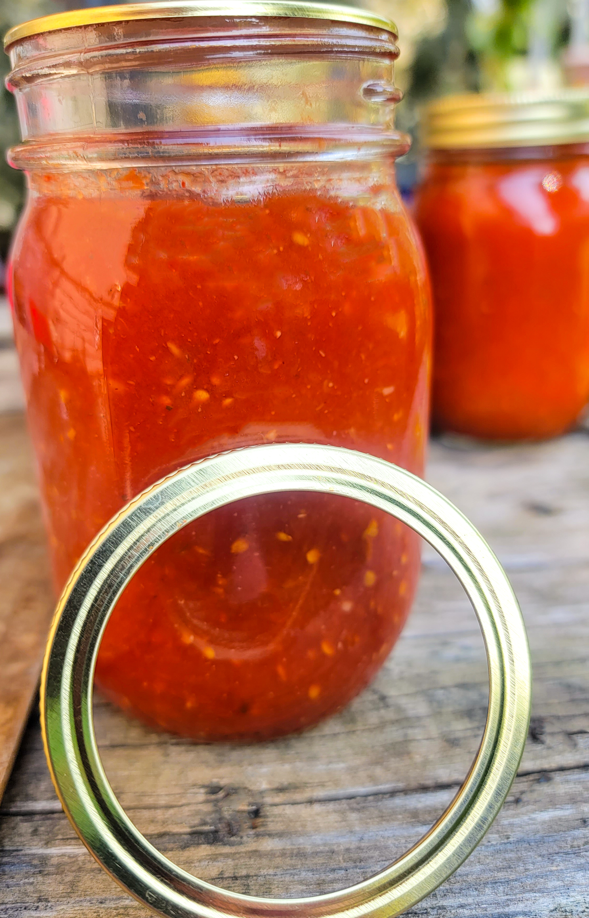 canned sauce using cooker