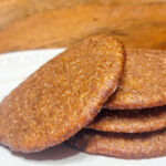 sugar free coconut cookies on a plate.