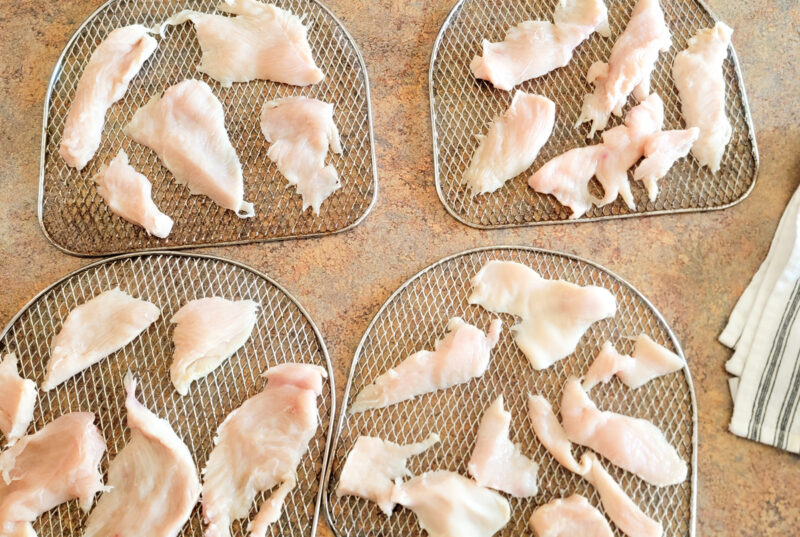 Homemade Dog Jerky Dehydrated Chicken Treats for Dogs