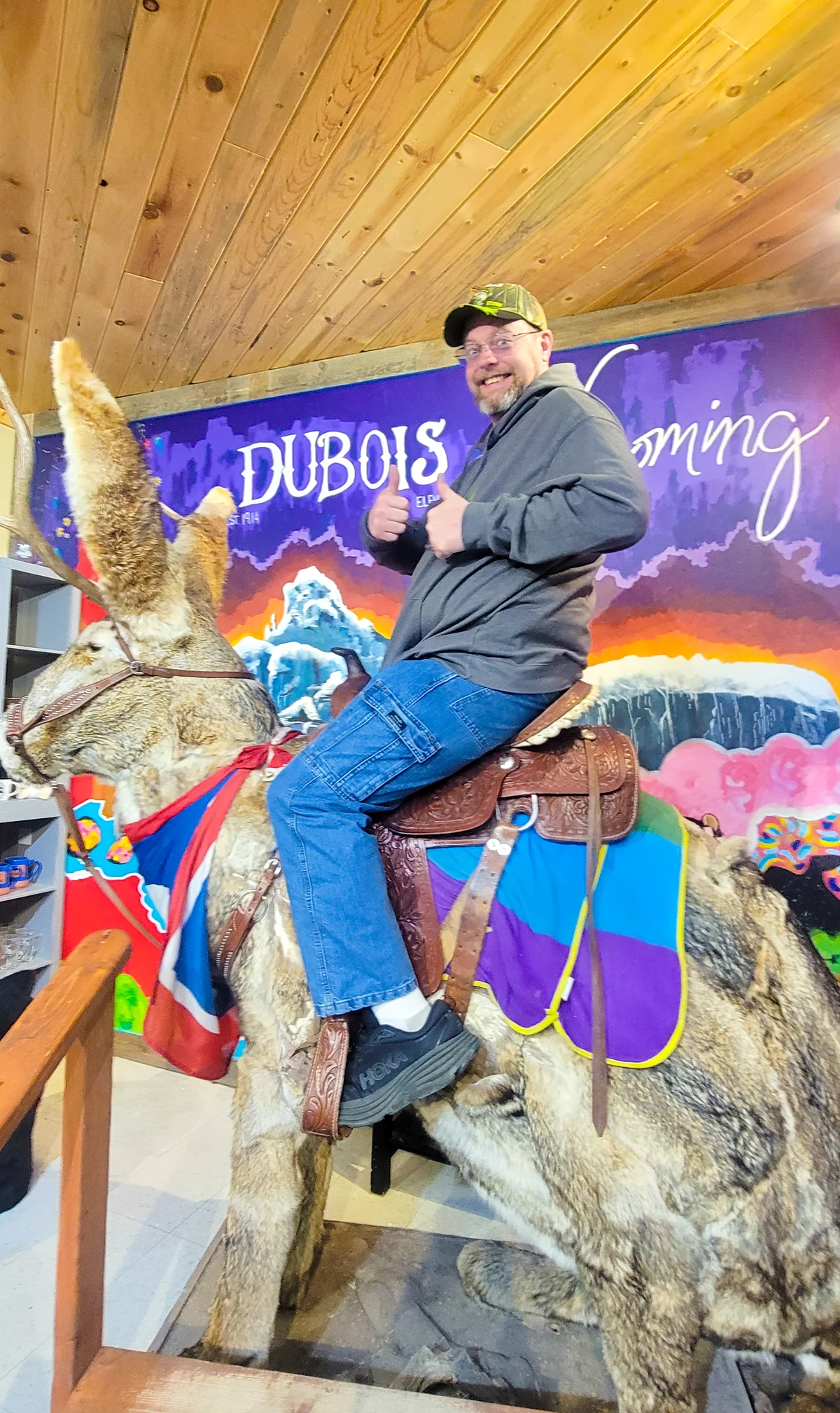 Giant Jackalope in Dubois Wyoming