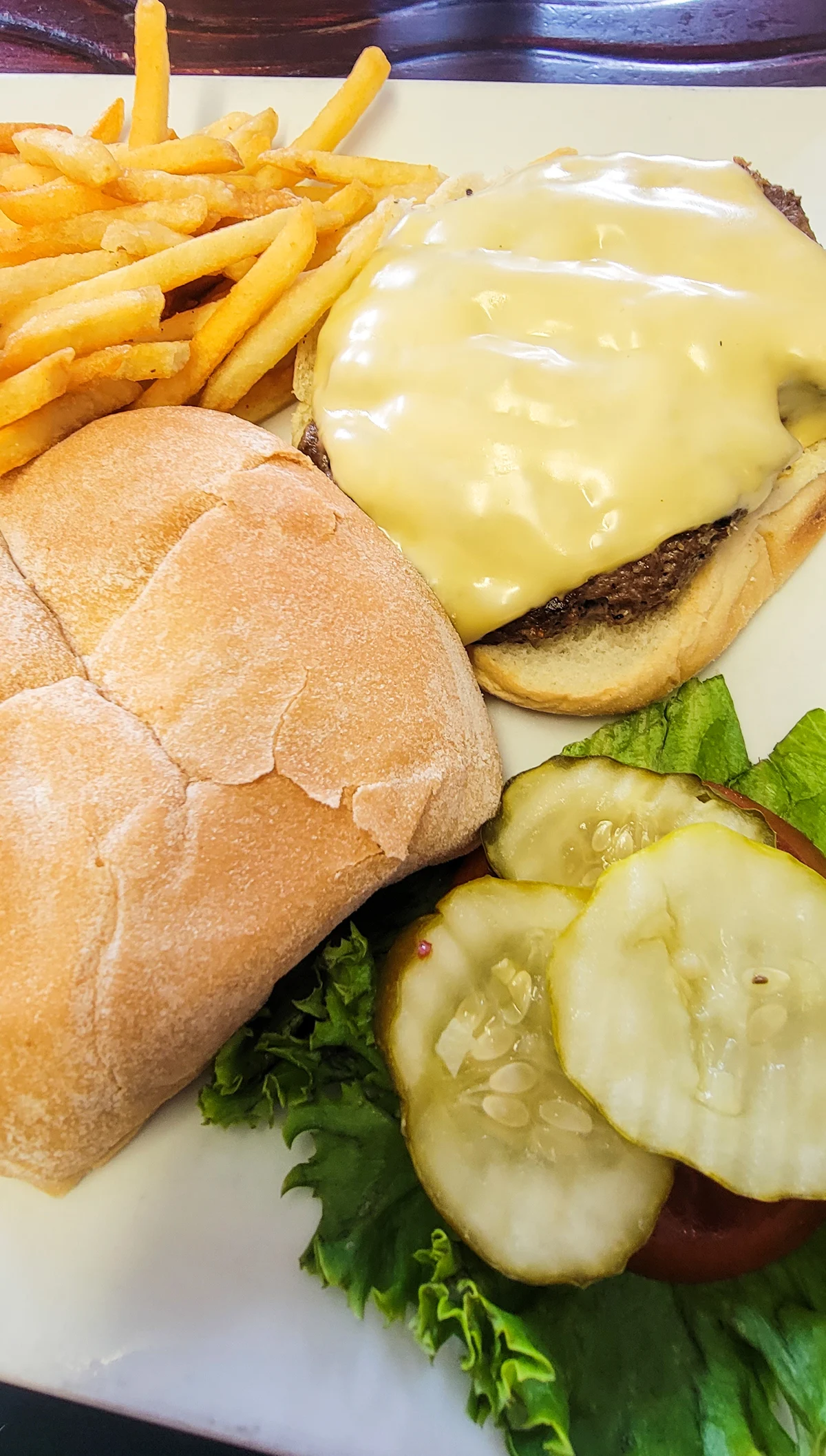 buffalo burger at cowboy cafe