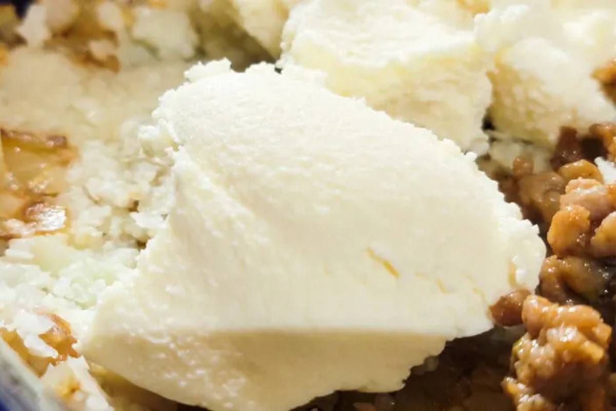 ricotta cheese and cauliflower rice 