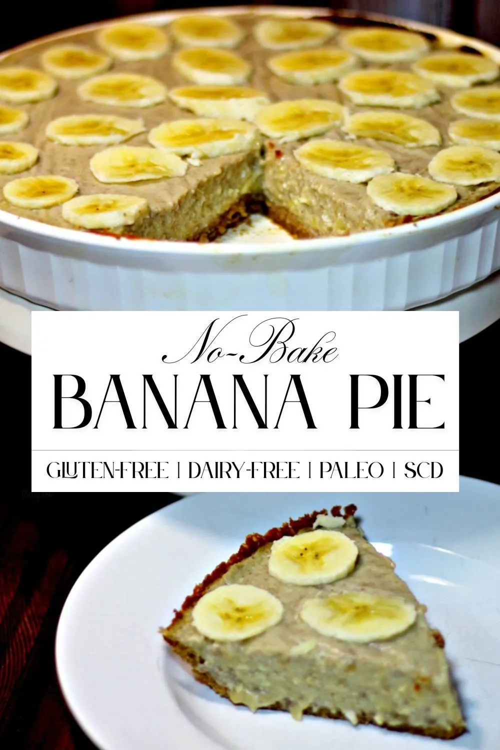 Paleo banana cream pie