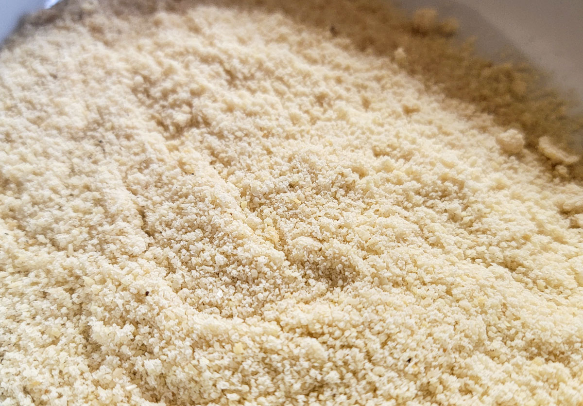 almond flour breading in bowl
