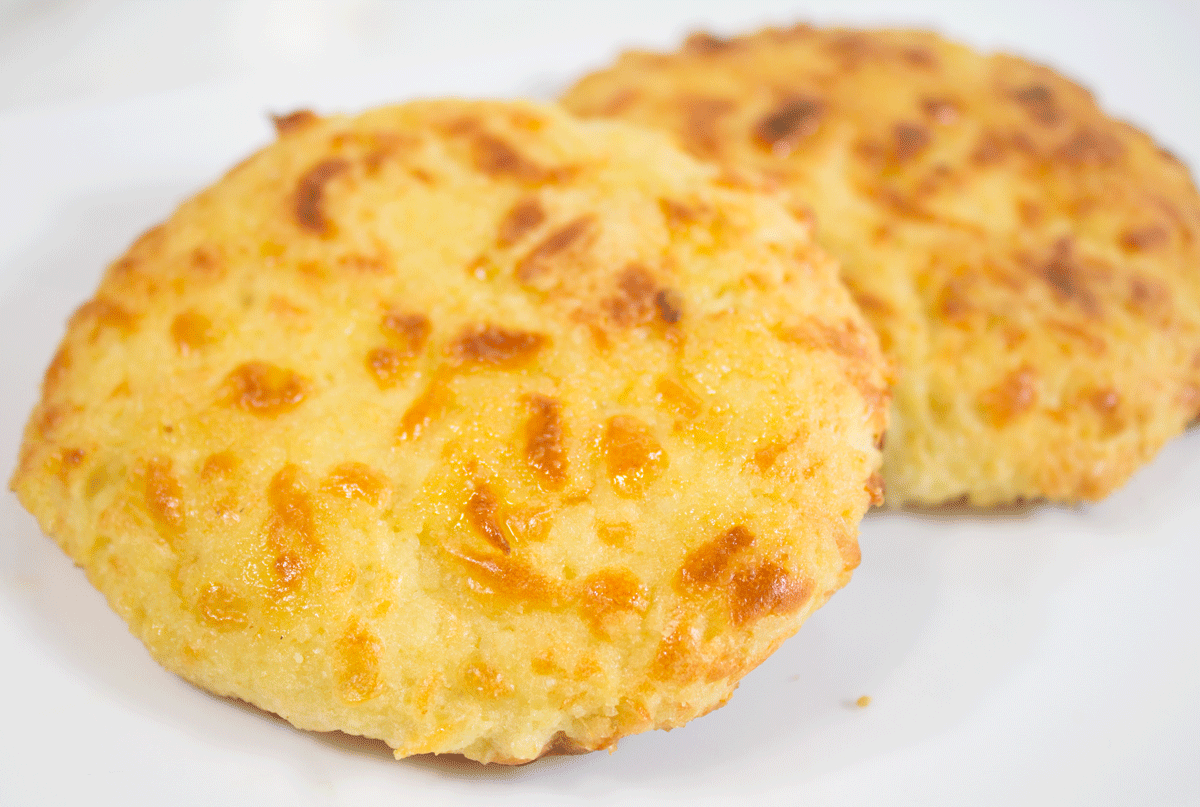Keto Air Fryer Biscuits on plate.