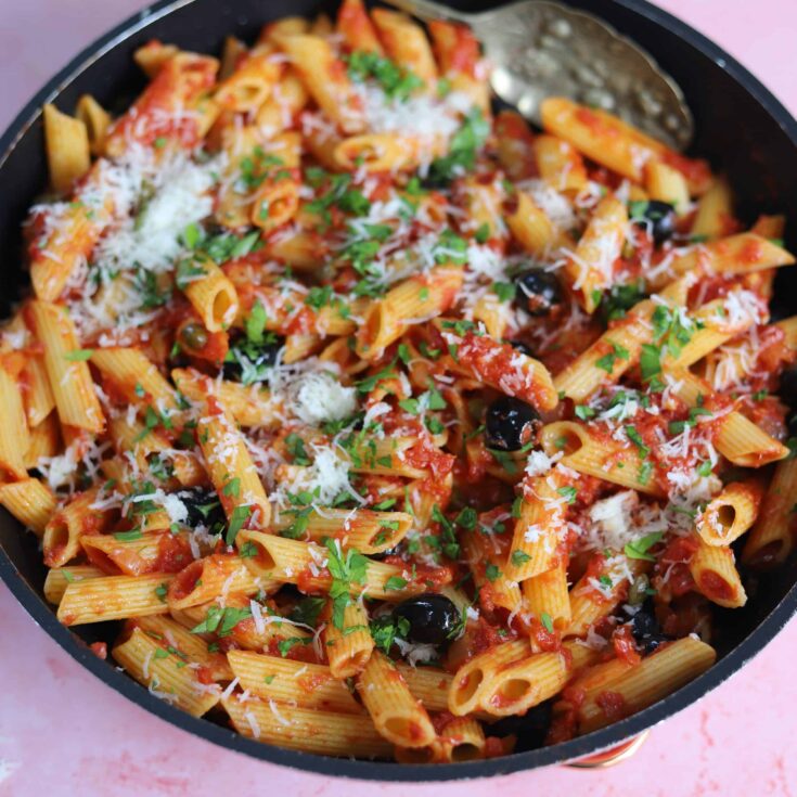 gluten free pasta quick dinner idea.