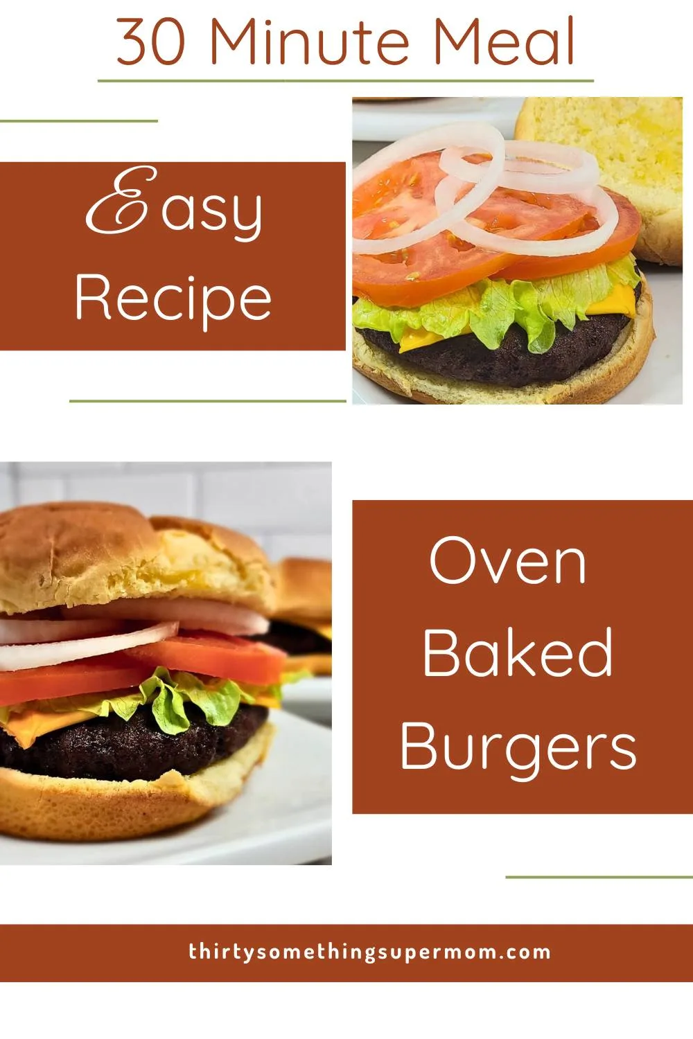 how to cook burgers in the oven.