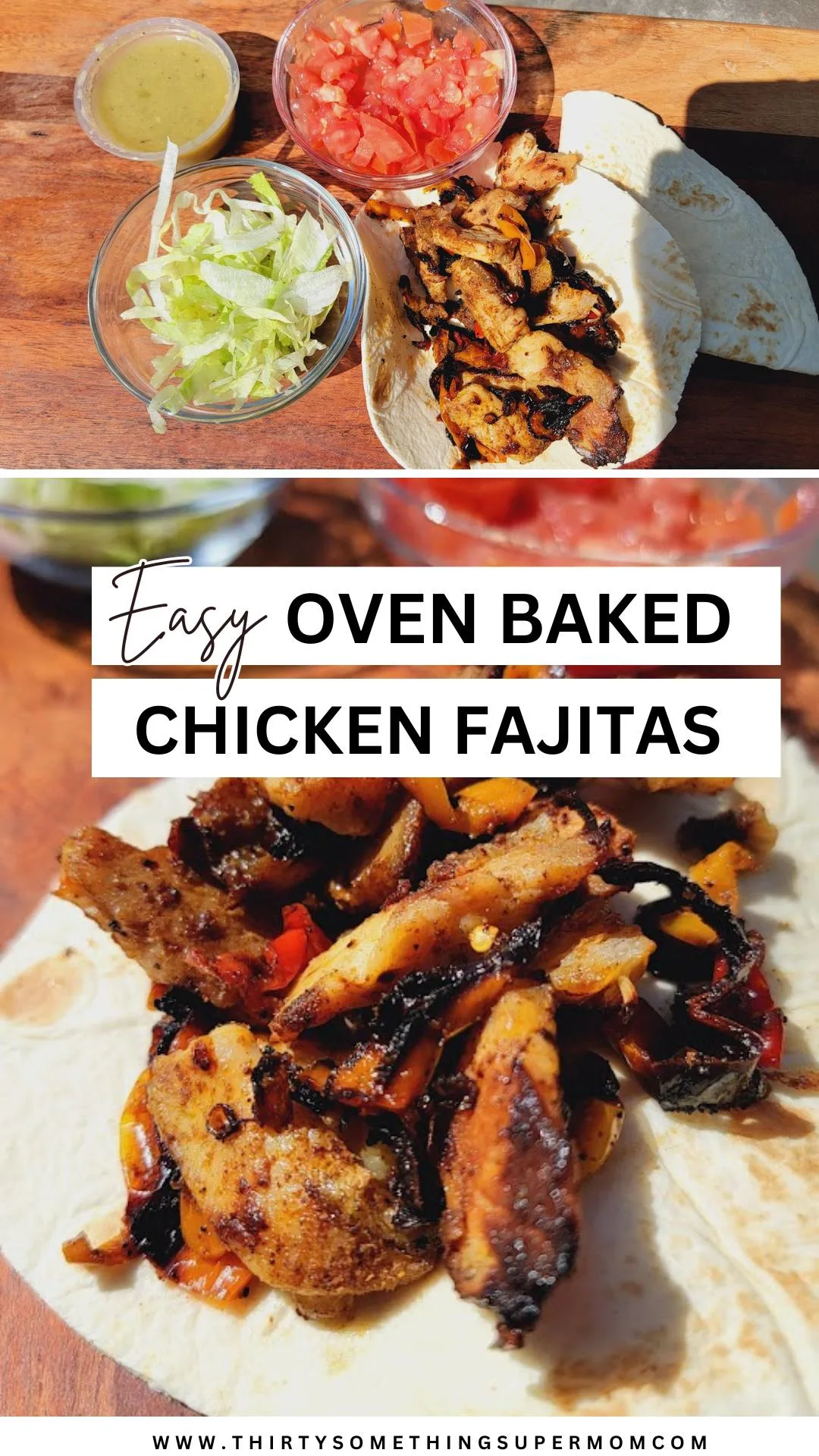 oven baked chicken fajitas