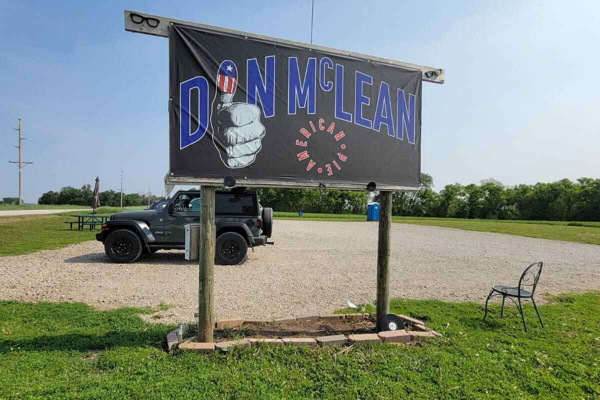 Don McLean parking lot Clear Lake Iowa