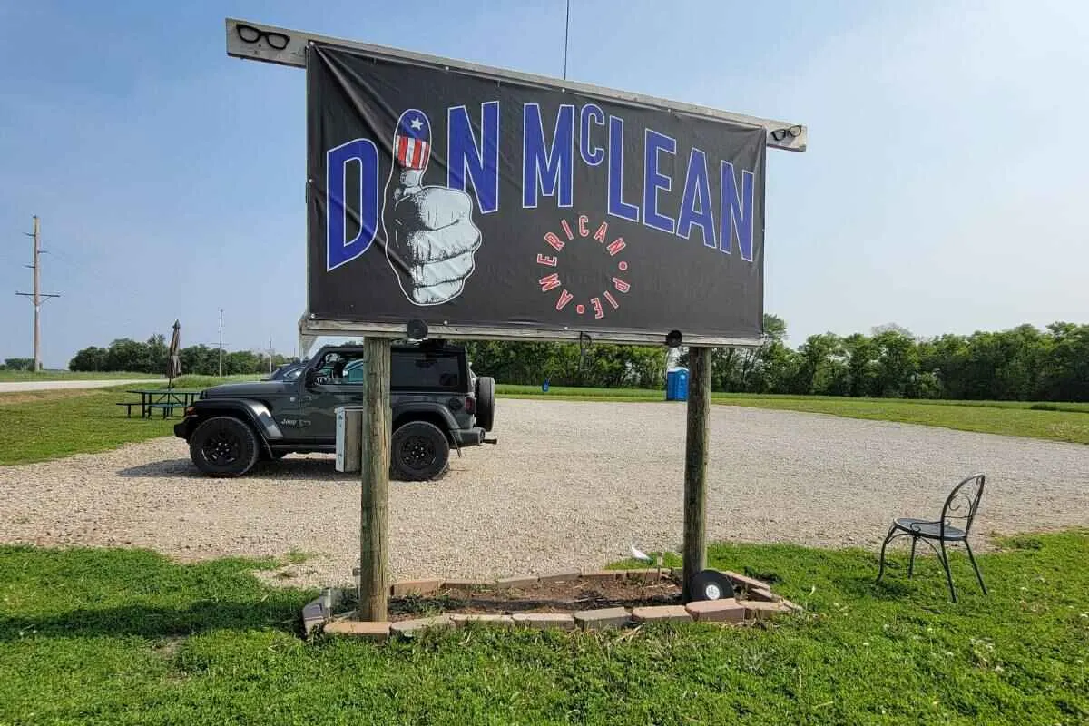 Don McLean parking lot Clear Lake Iowa