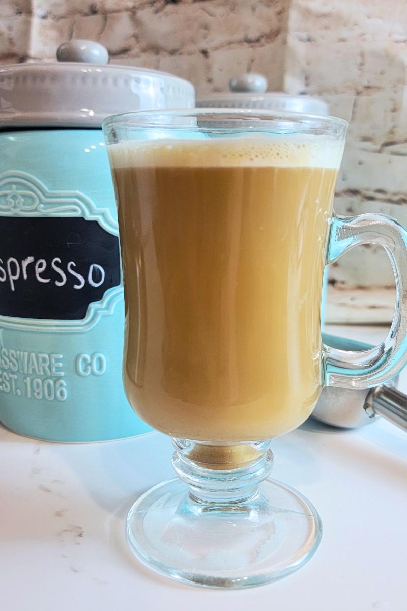 latte using espresso machine