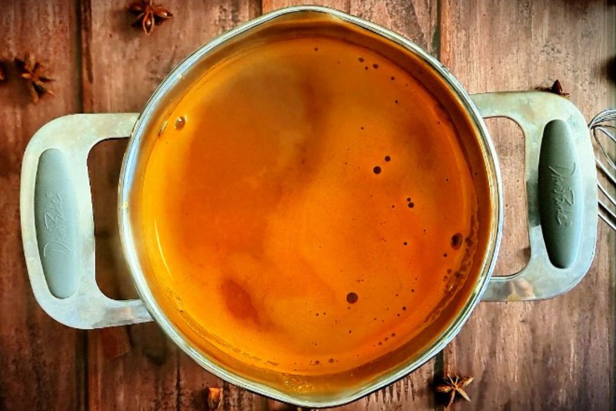 bringing specific carbohydrate diet recipe for SCD pumpkin soup to boil