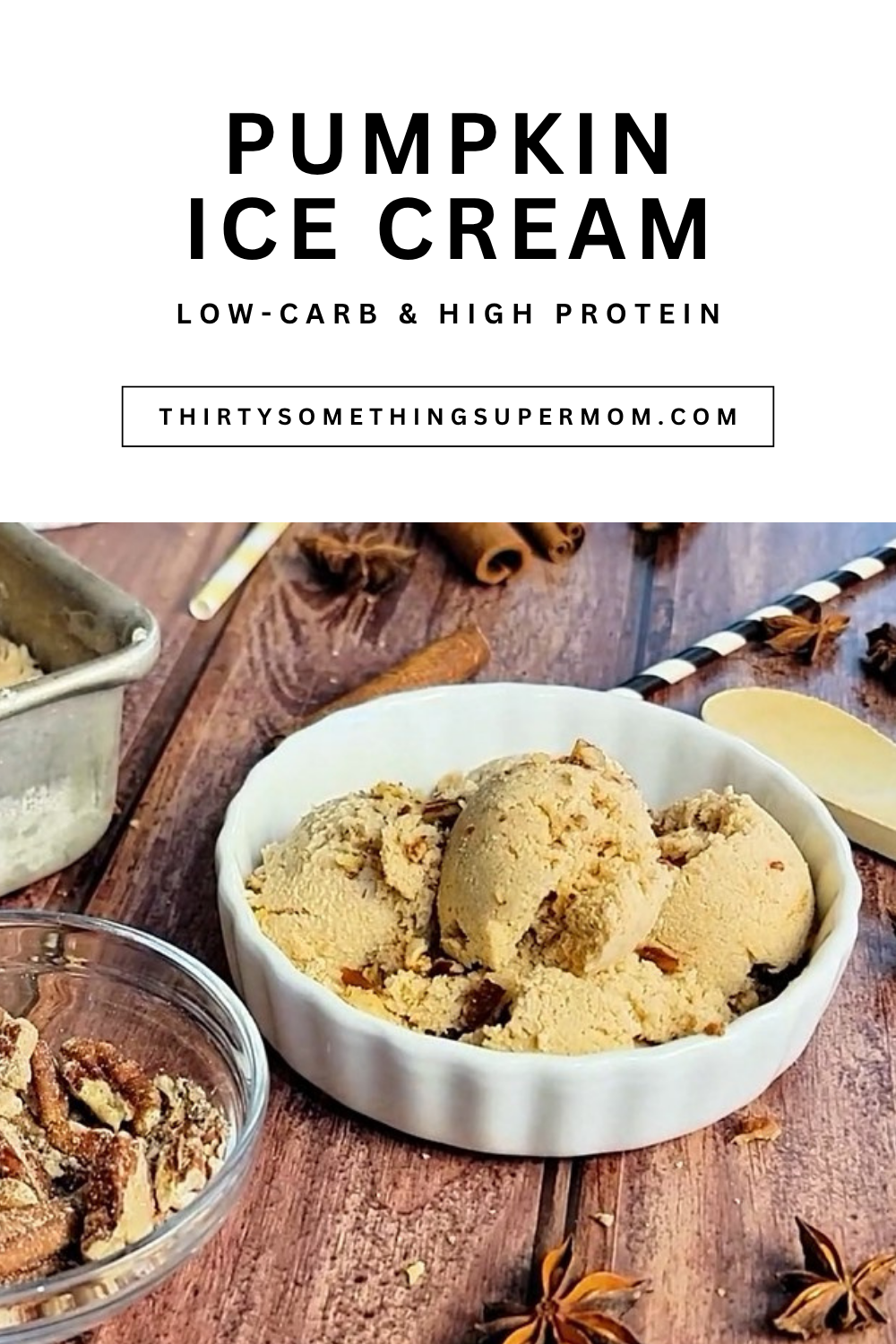 keto pumpkin ice cream.