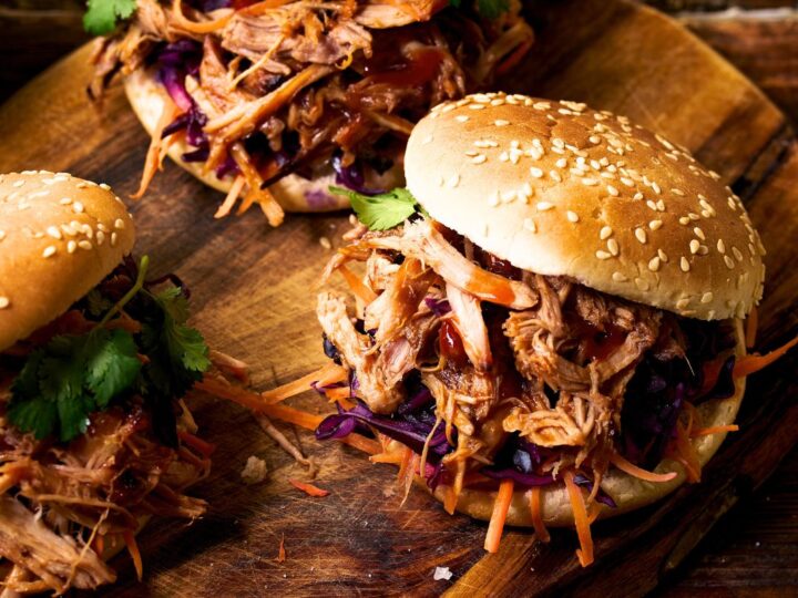 slow cooker pulled pork shredded