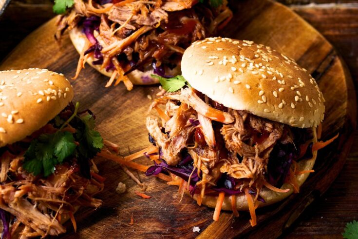 slow cooker pulled pork shredded