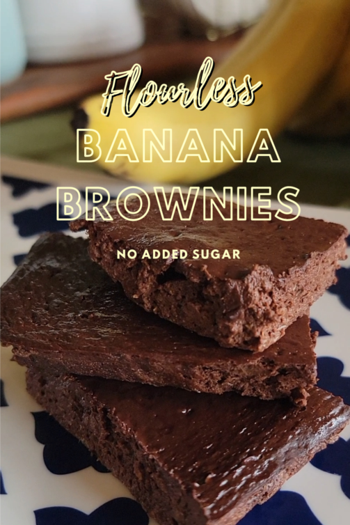 flourless banana brownies