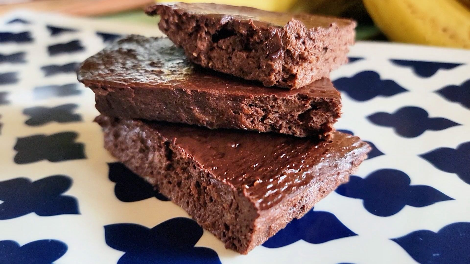 flourless banana brownies