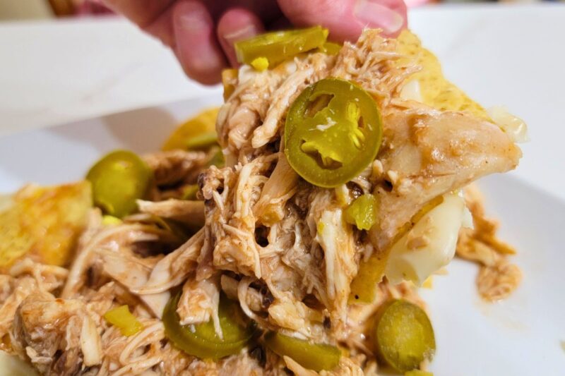 rotisserie chicken nacho recipe with BBQ chicken